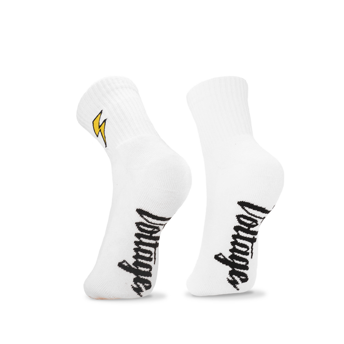 Bolt/Flower Lucky Cotton Quarter Socks