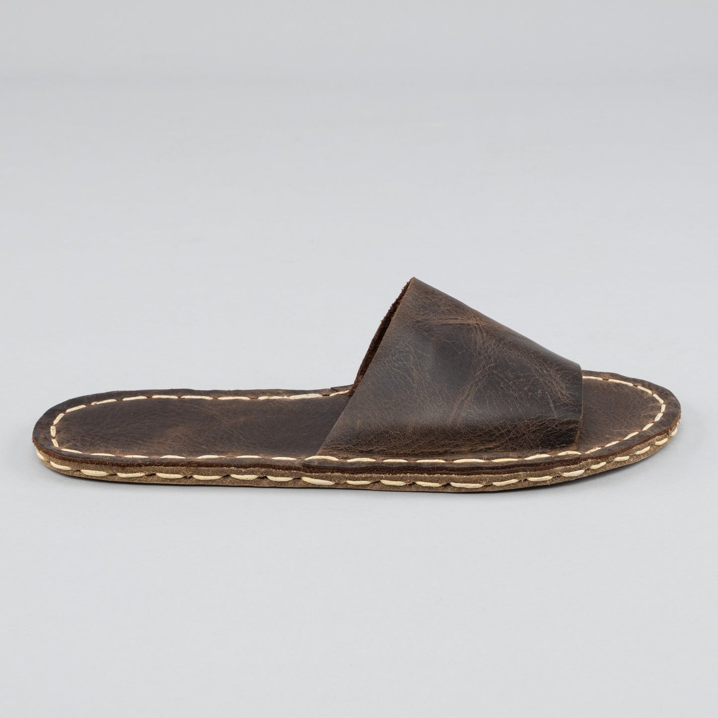 Coffee Barefoot Slide Sandals