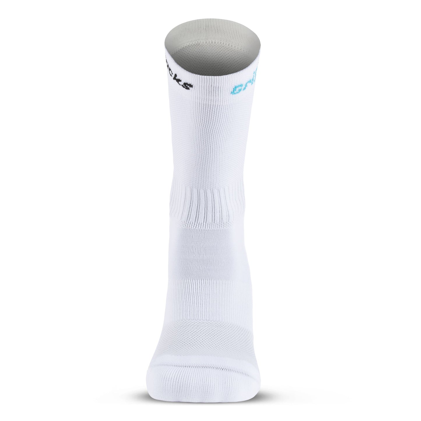 Athletic Socks With Grips - Crew Height - White