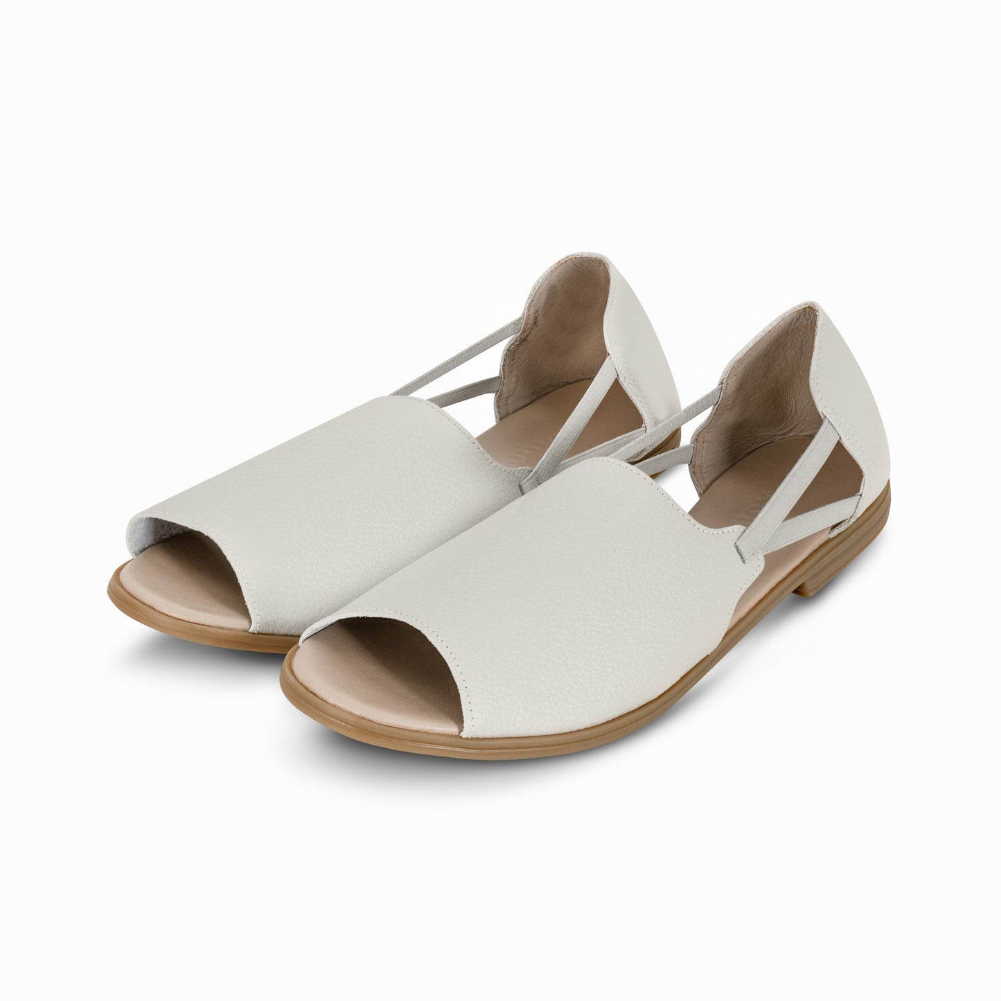 Dove Gray Peep Toes