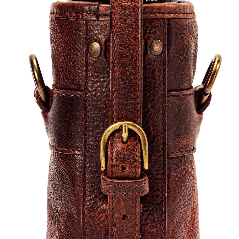 Campaign Leather Wine Tote Carrier