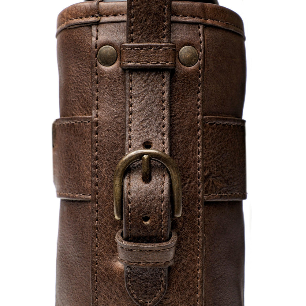 Campaign Leather Wine Tote Carrier