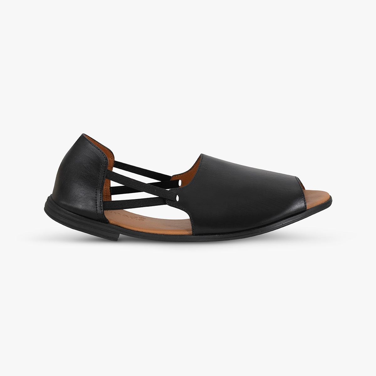 Jet Black Peep Toes