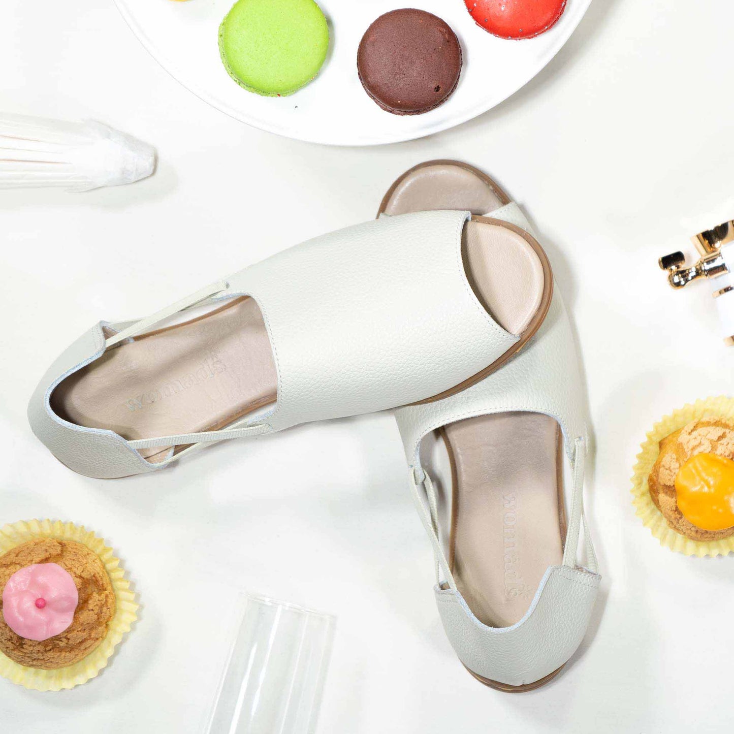 Dove Gray Peep Toes