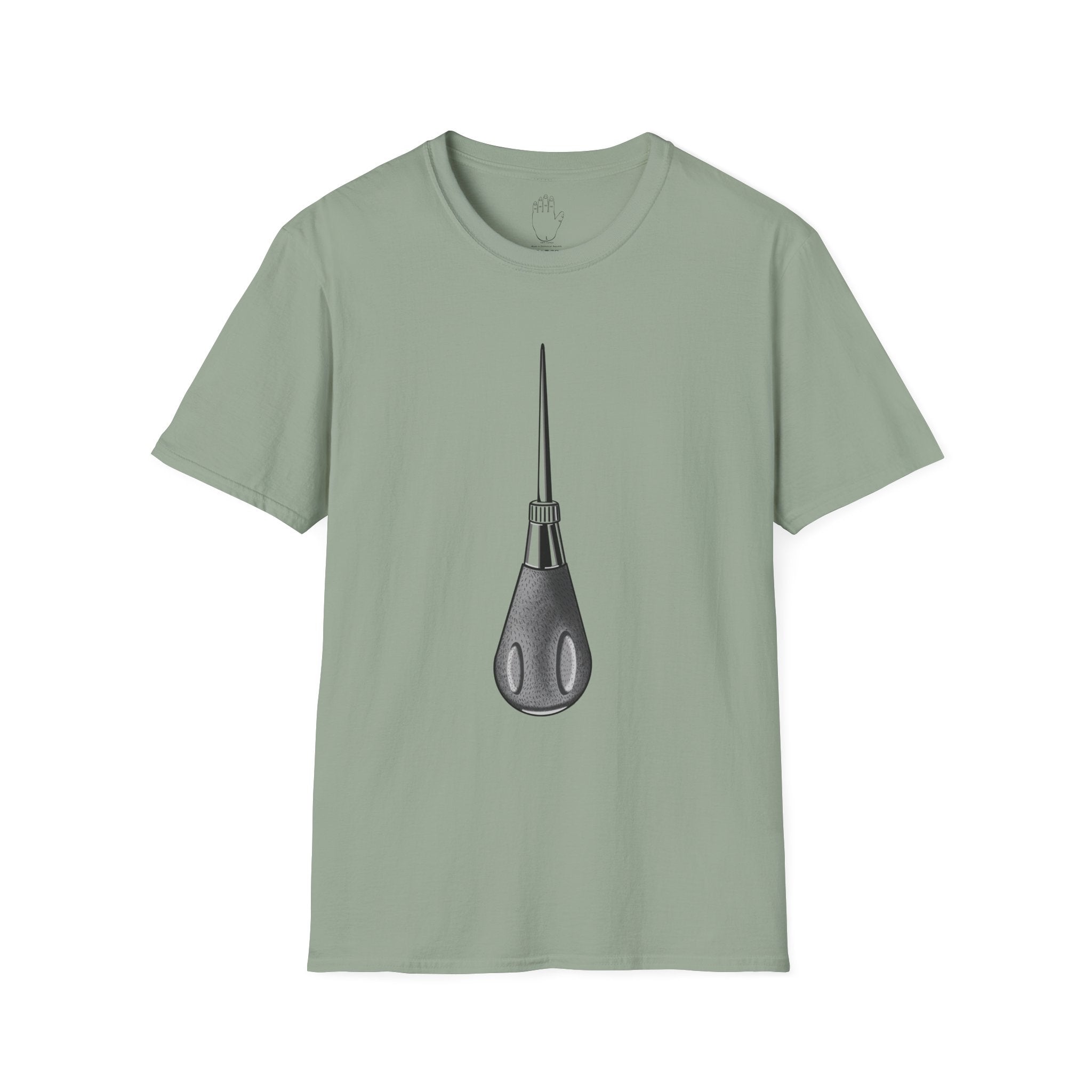 Sewing Awl Unisex T-Shirt by Colombian Artist Daniel Villegas
