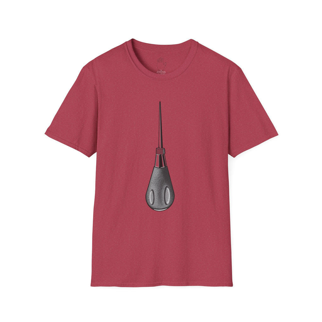 Sewing Awl Unisex T-Shirt by Colombian Artist Daniel Villegas