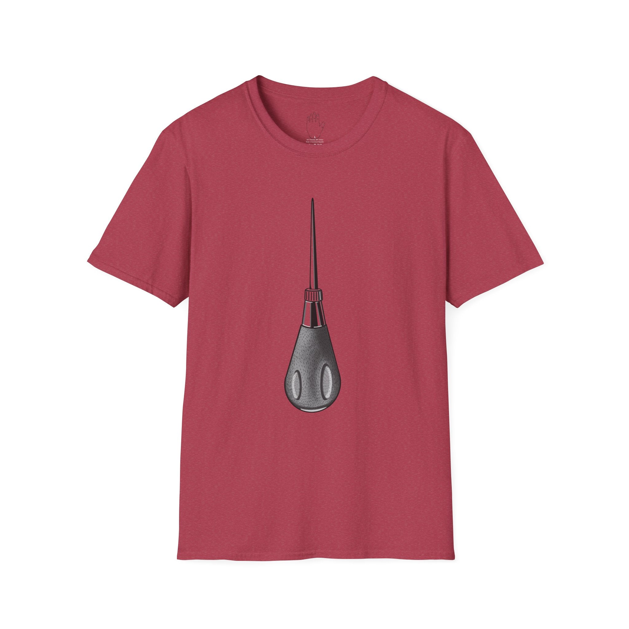 Sewing Awl Unisex T-Shirt by Colombian Artist Daniel Villegas