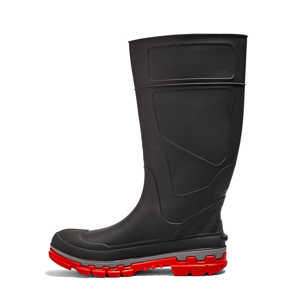 Kickaxe 15" Waterproof Rubber Boot - Grey/Orange