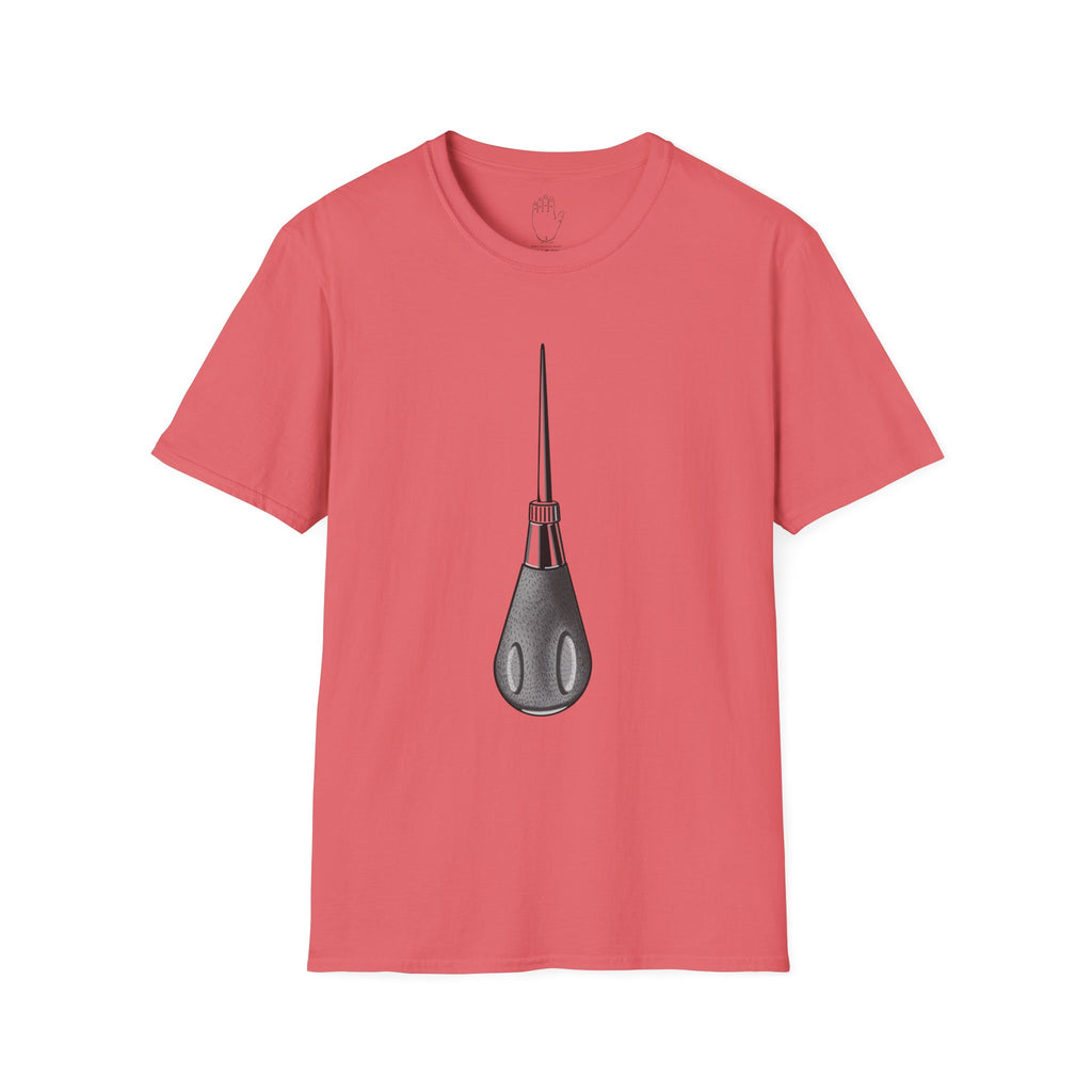 Sewing Awl Unisex T-Shirt by Colombian Artist Daniel Villegas