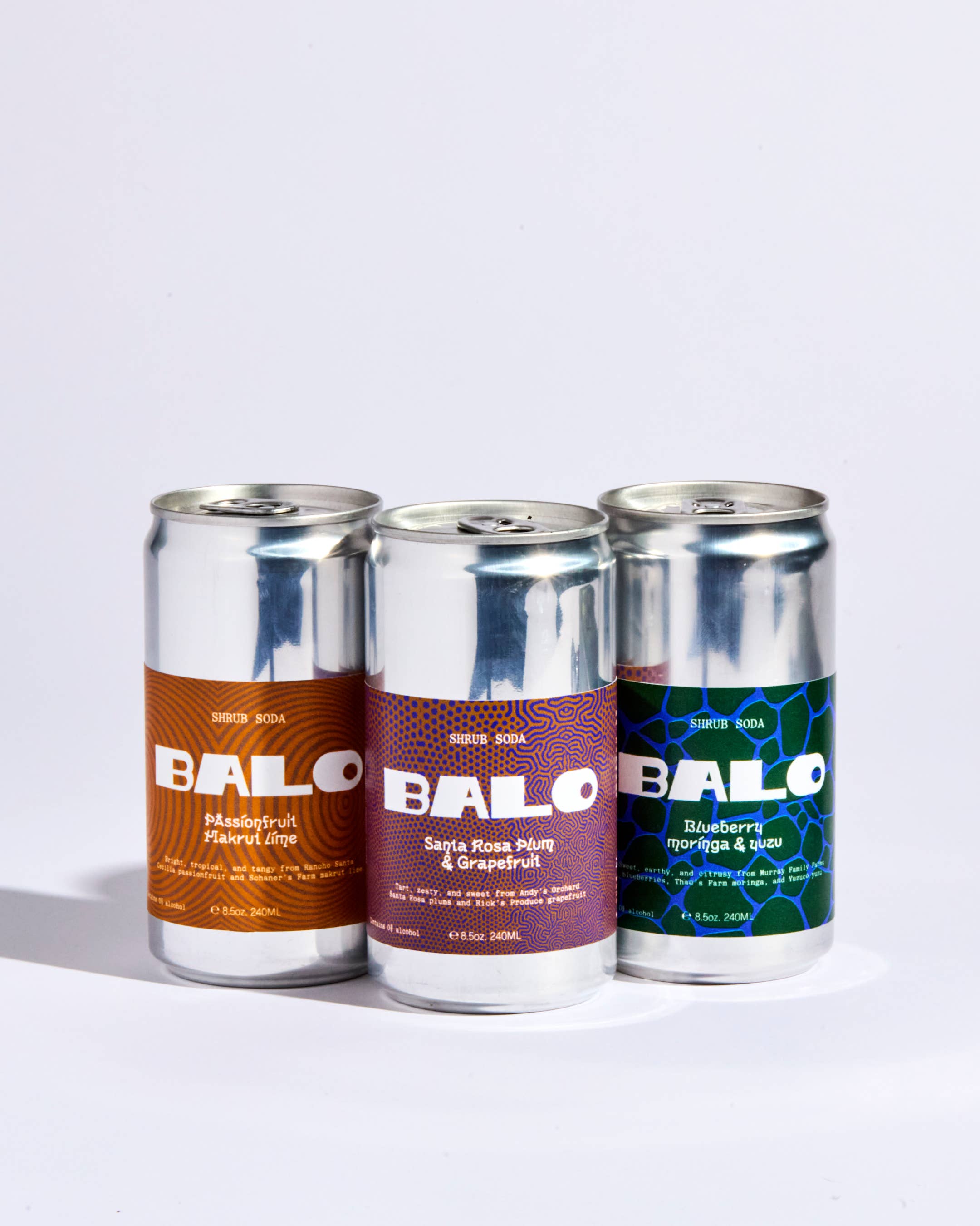 Shrub soda MIXED FLAVORS ALL 3  
