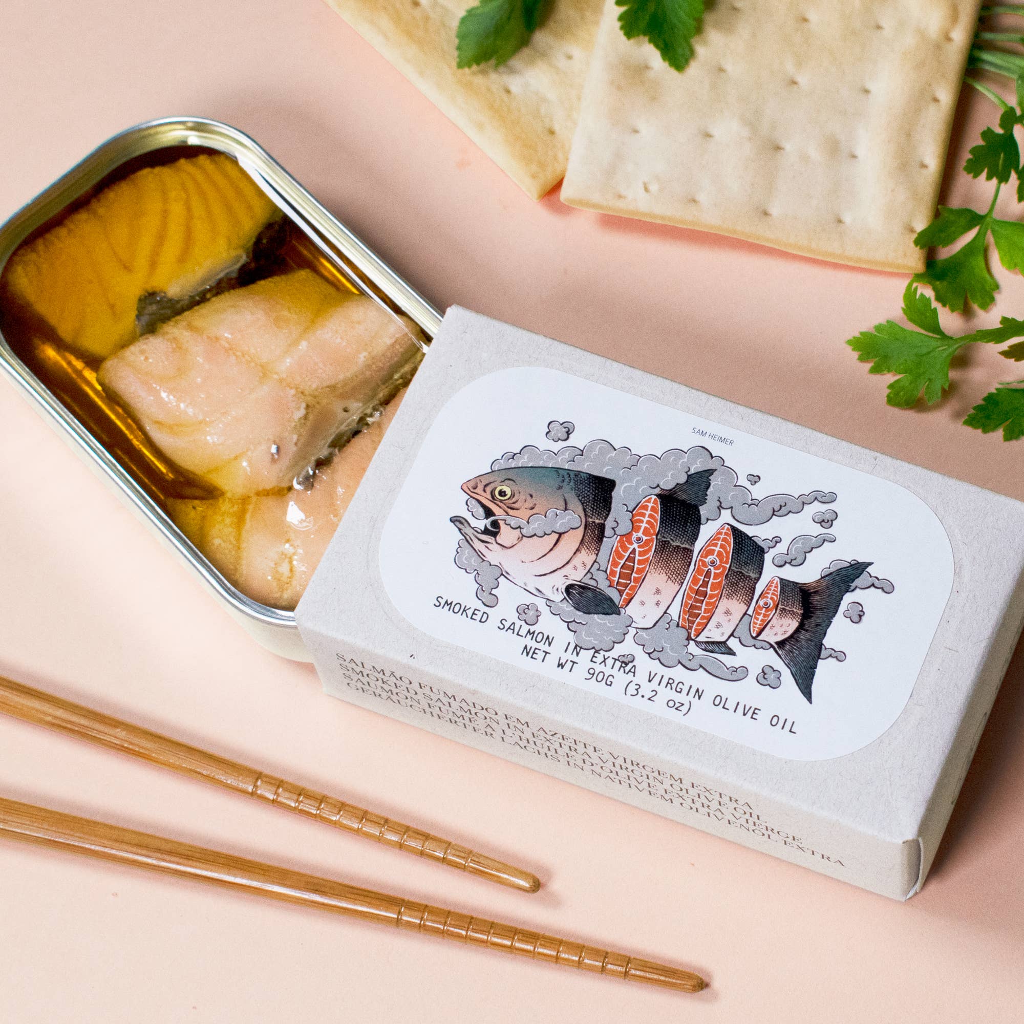 Jose Gourmet Smoked Salmon in Extra Virgin Olive Oil, 90g