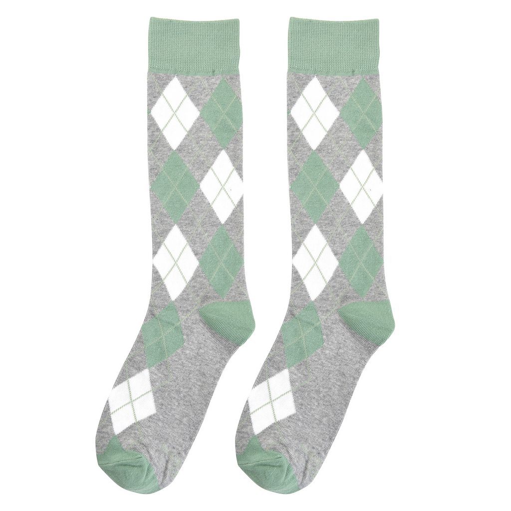 Sage Argyle Socks