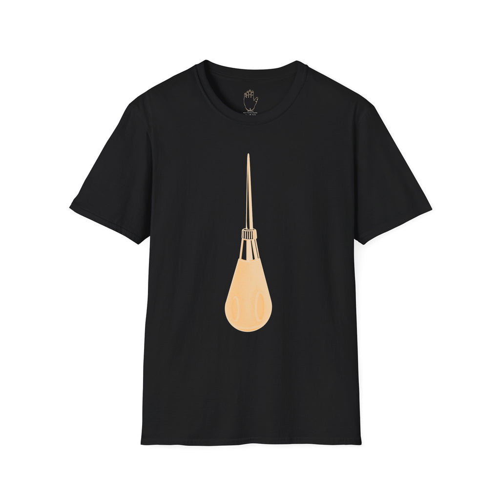 Sewing Awl Unisex T-Shirt by Colombian Artist Daniel Villegas