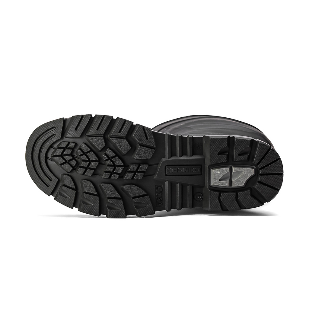 Kickaxe 15" Steel Toe Waterproof Rubber Boot – Black/Grey