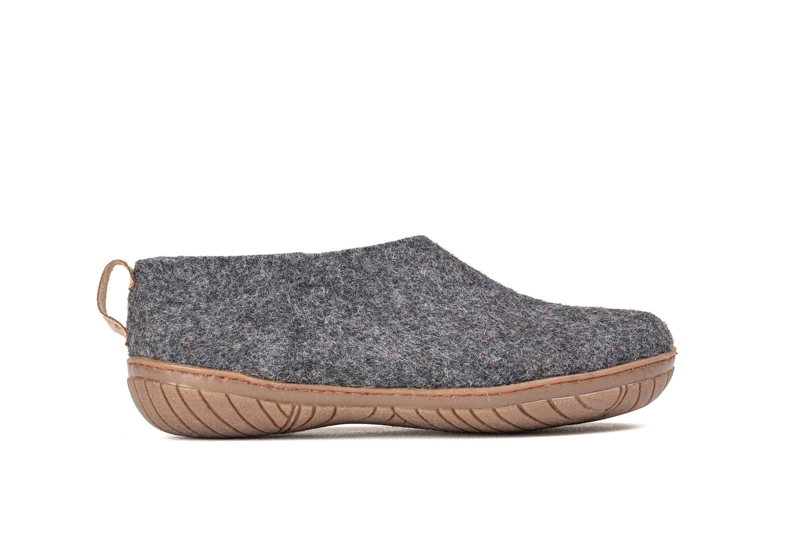 Outsole Shoe with Rubber Sole – Charcoal: 38
