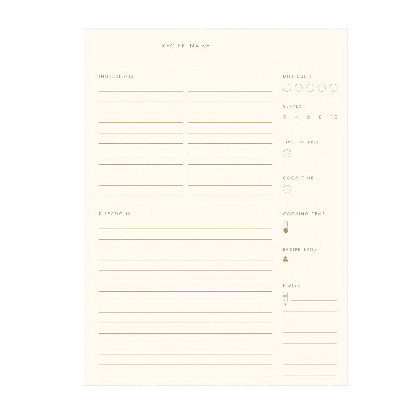 Fruit Grid Recipe Book