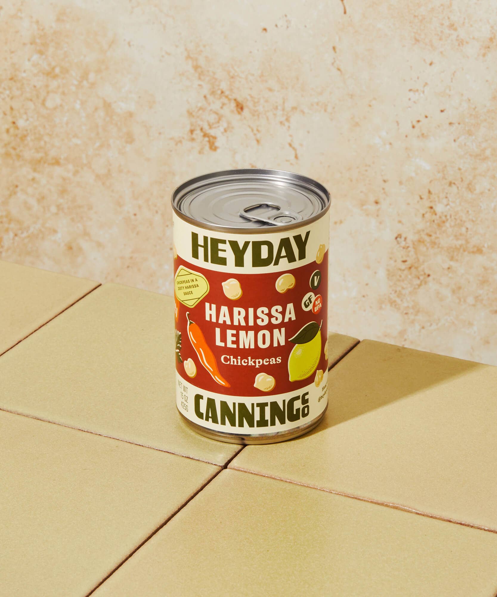 Harissa Lemon Chickpeas — Heyday Canning Co.