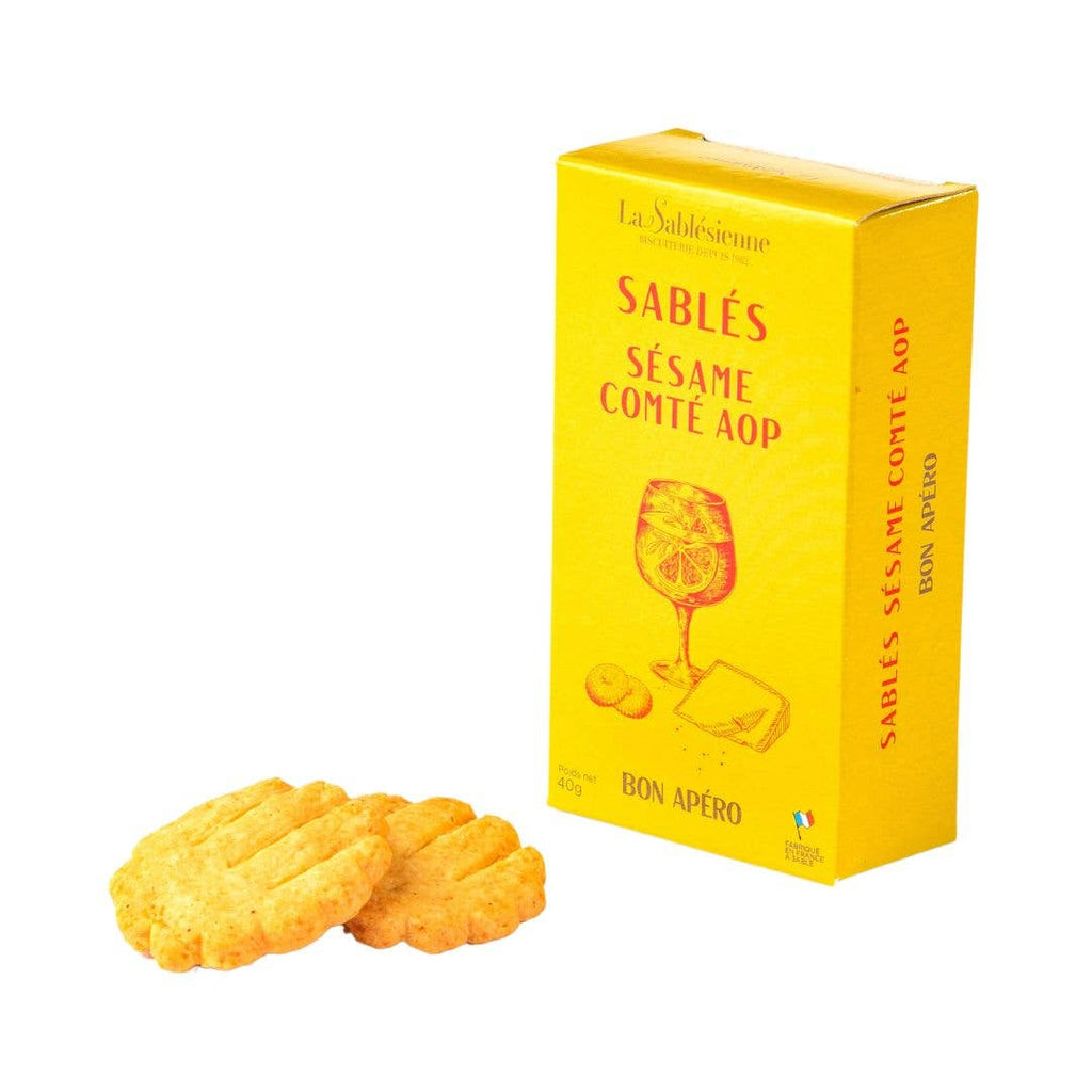 Sesame Seeds & Comté Cheese Savory Shortbread Crackers