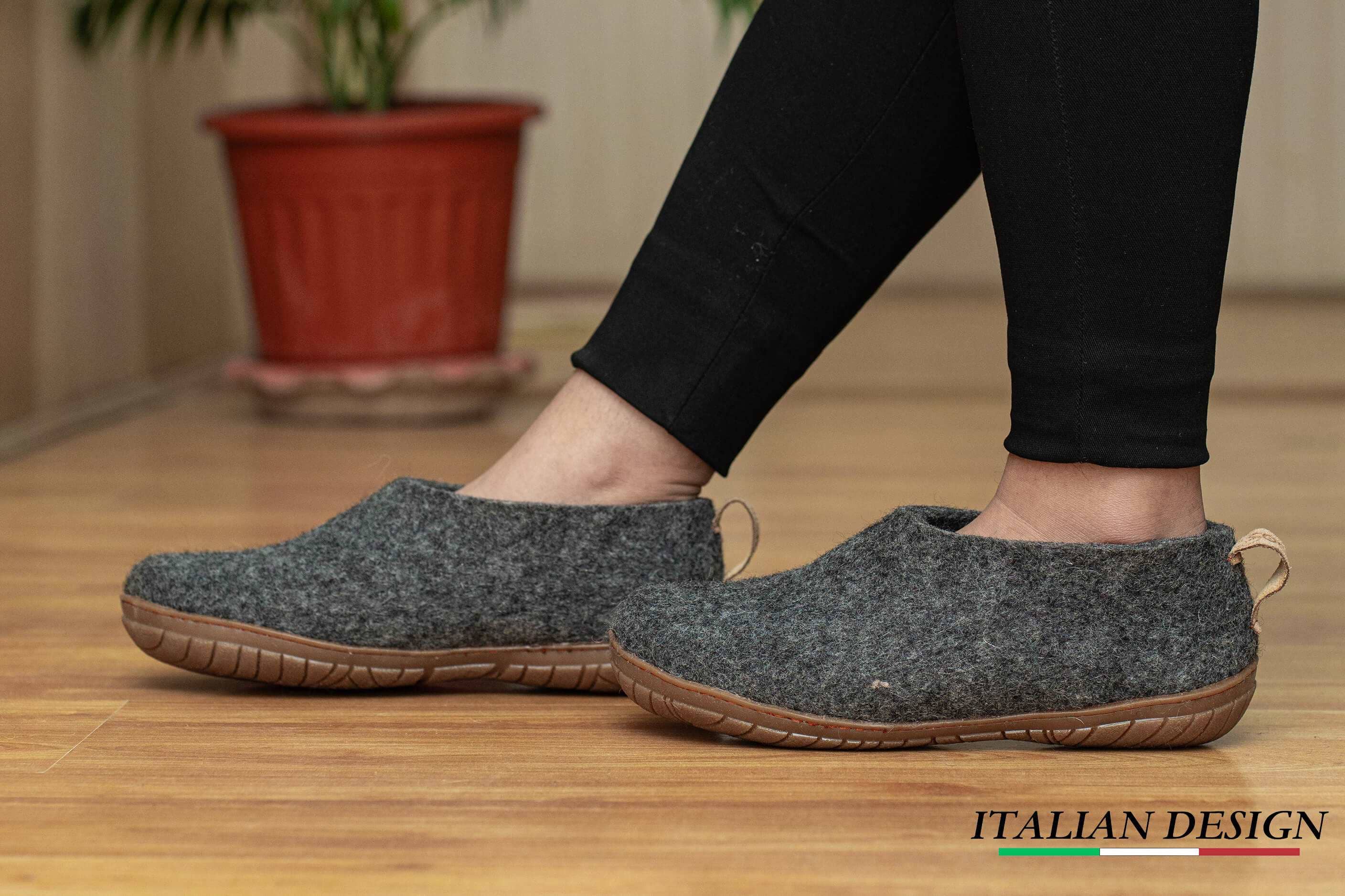 Outsole Shoe with Rubber Sole – Charcoal: 41