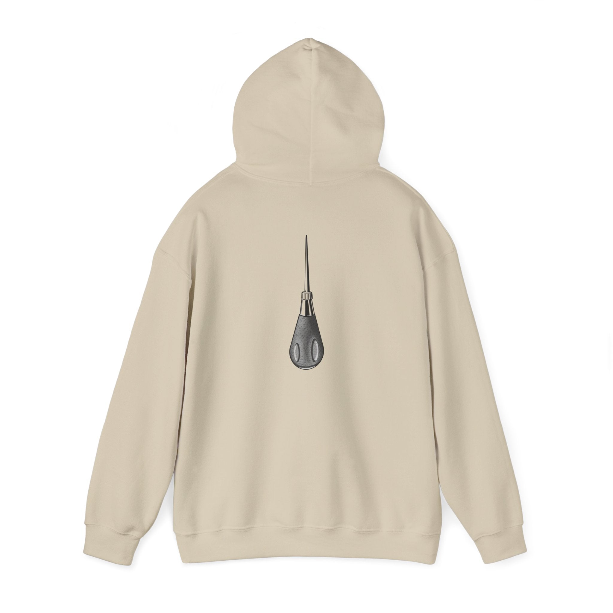 Sewing Awl Unisex Hoodie by Colombian Artist Daniel Villegas