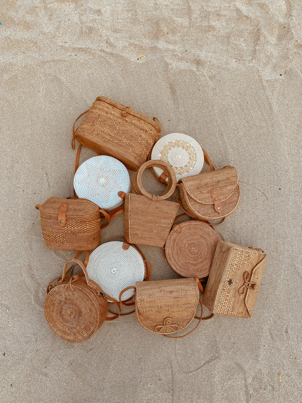 Rectangle Rattan Bag-Ata Bag