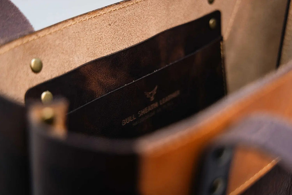 The Naomi Leather Tote Bag - Walnut