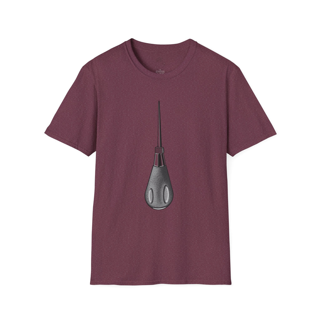 Sewing Awl Unisex T-Shirt by Colombian Artist Daniel Villegas