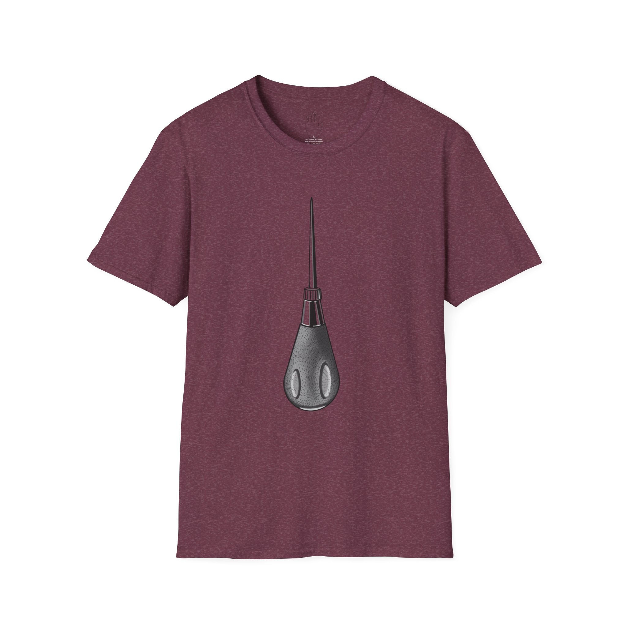 Sewing Awl Unisex T-Shirt by Colombian Artist Daniel Villegas