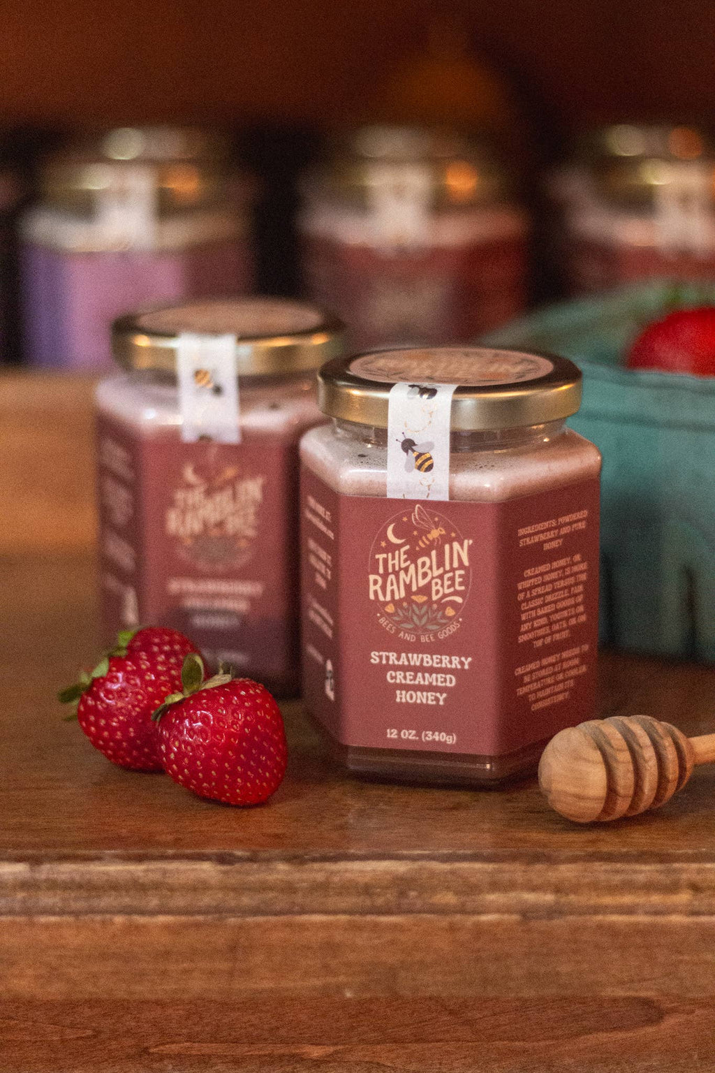 Strawberry Creamed Honey