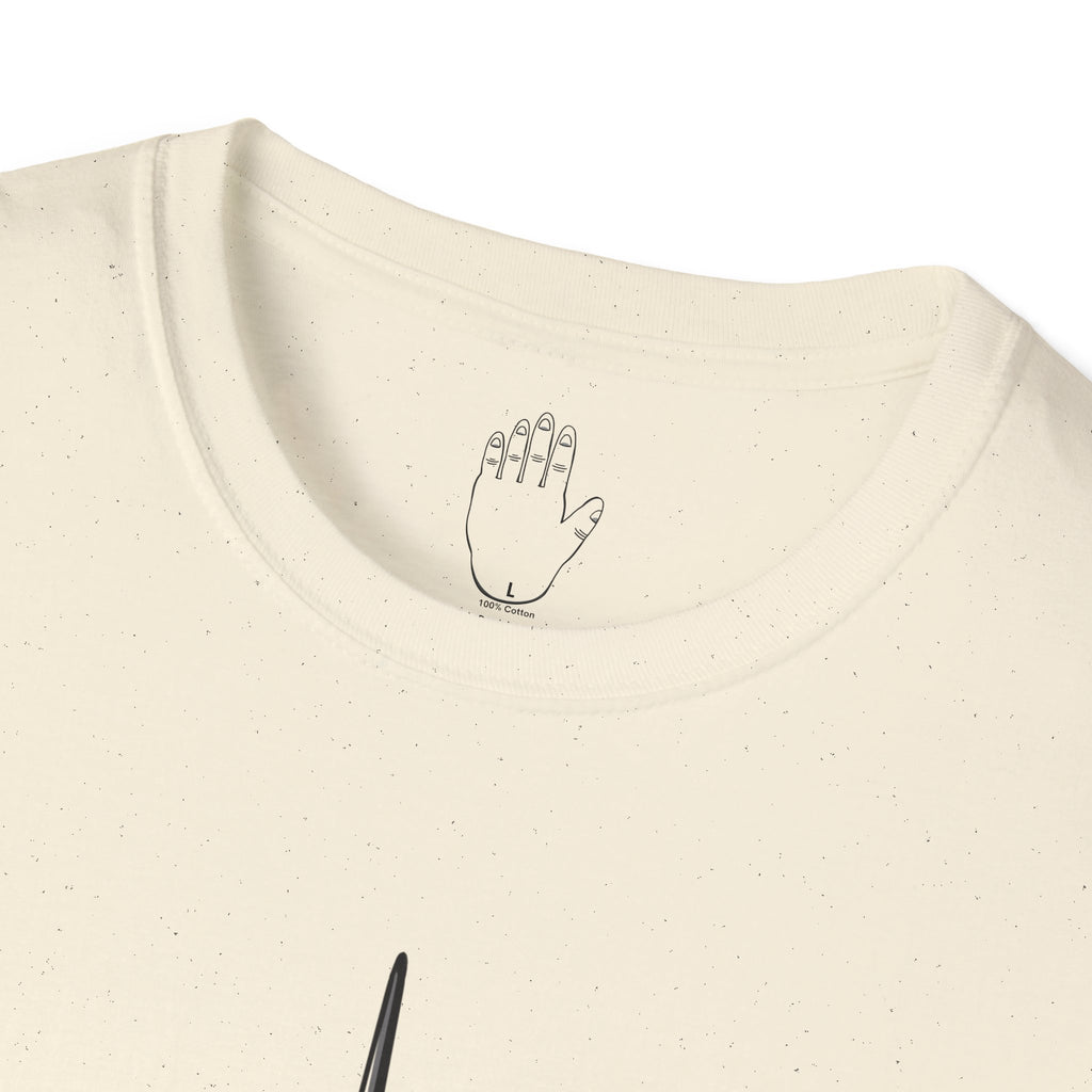 Sewing Awl Unisex T-Shirt by Colombian Artist Daniel Villegas