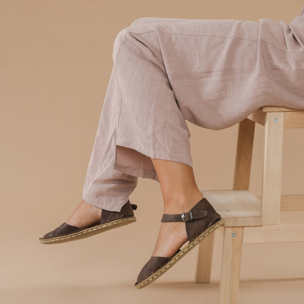 Coffee Barefoot Sandals