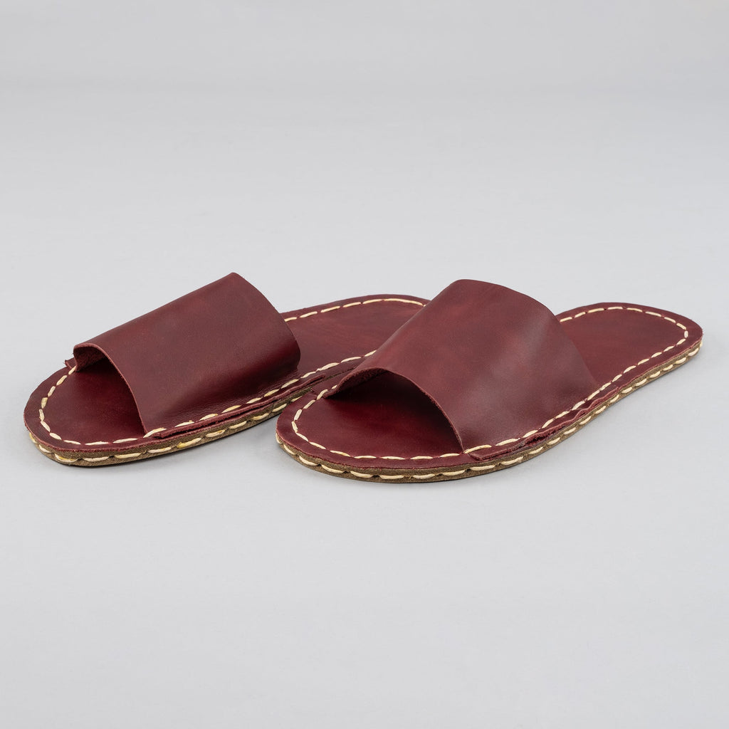 Red Barefoot Slide Sandals