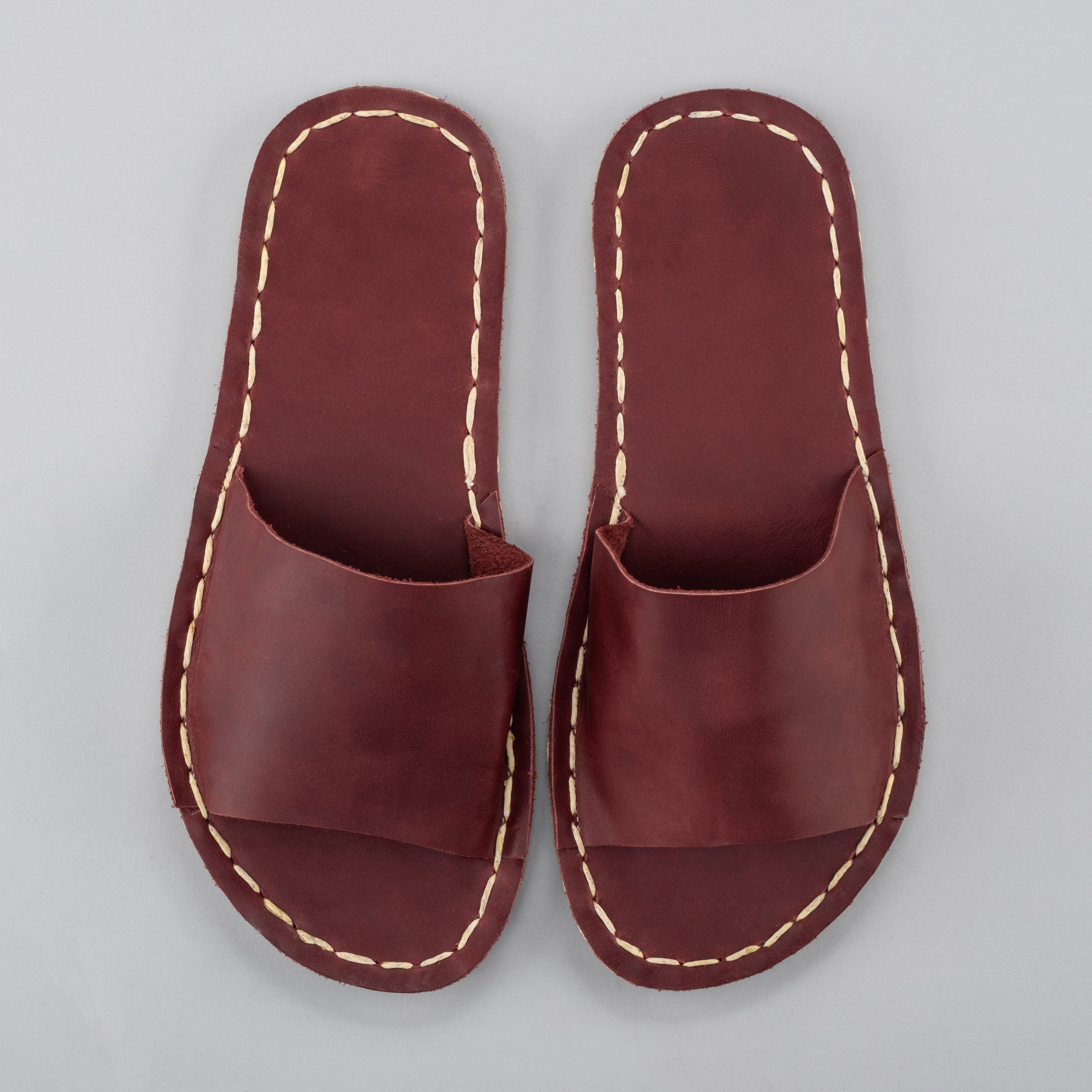 Red Barefoot Slide Sandals