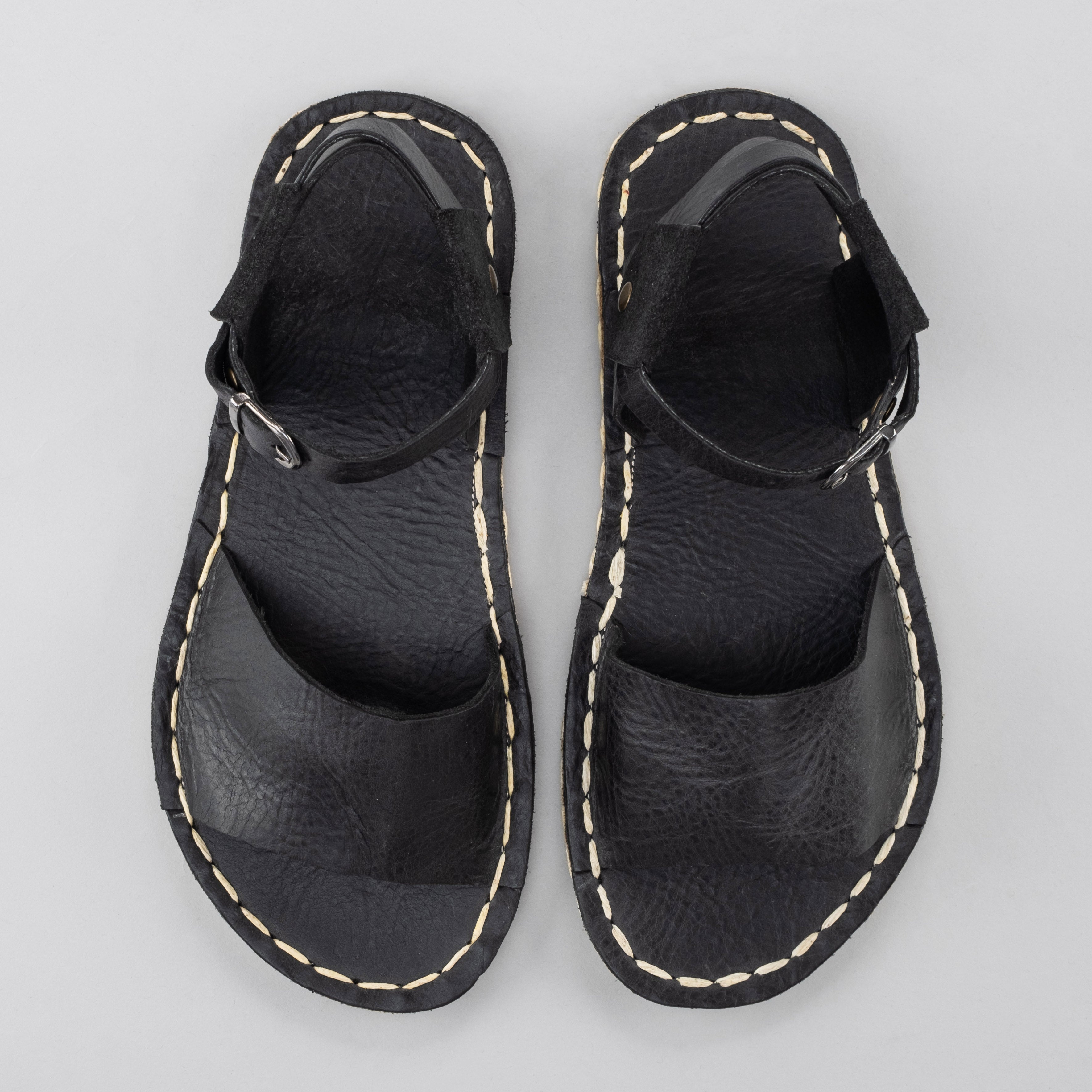 Black Opened Toe Barefoot Sandals