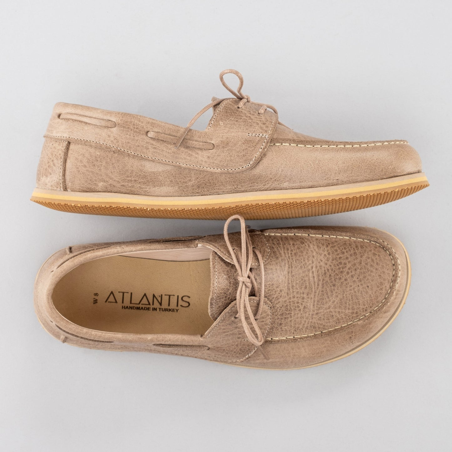 Men's Tan Boat Shoes