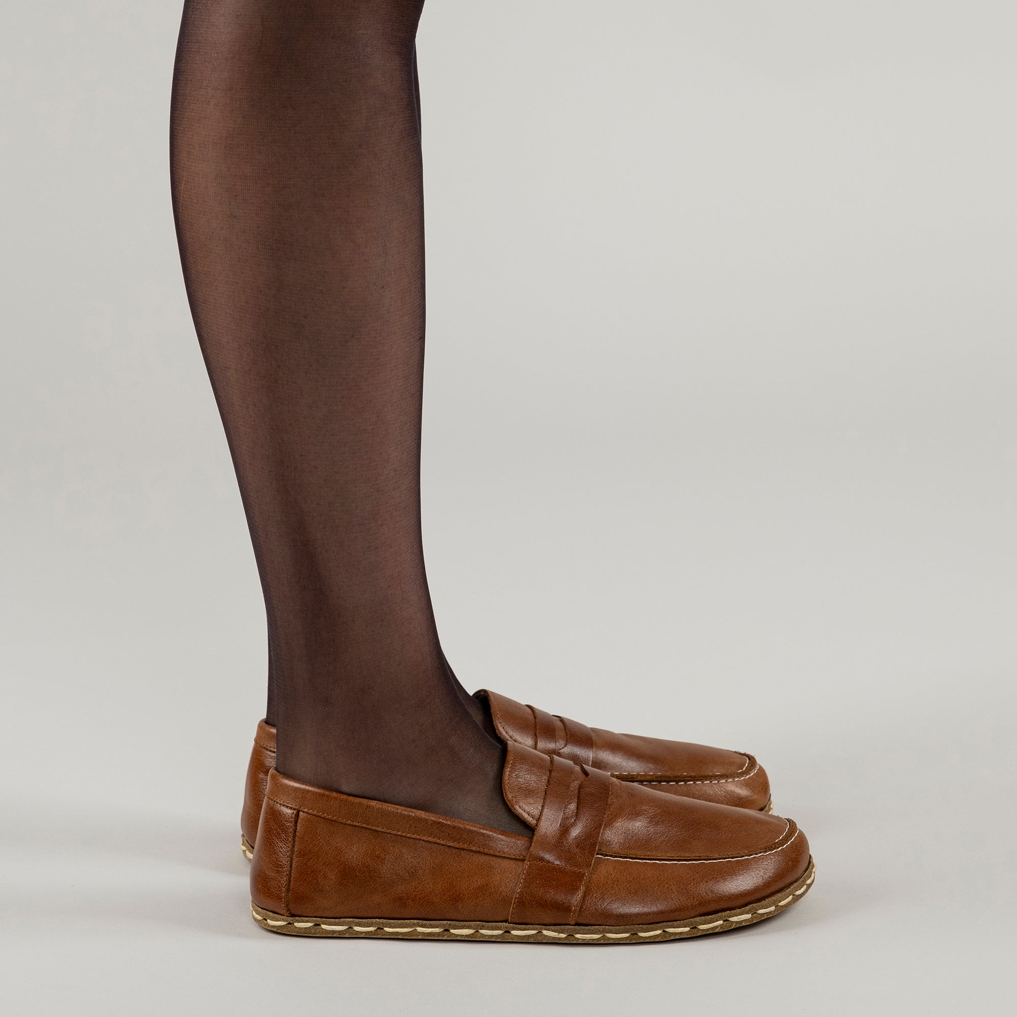 Women's Brown Penny Loafers