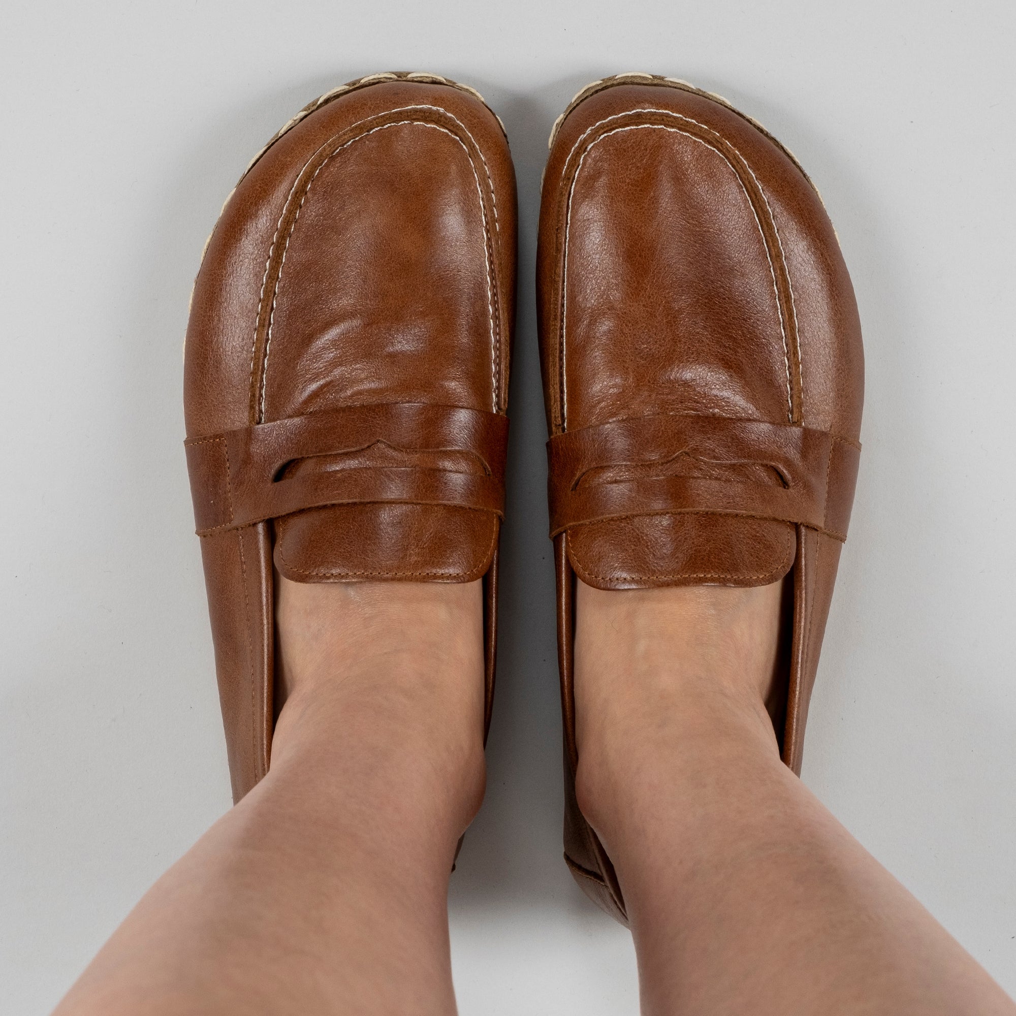 Women's Brown Penny Loafers