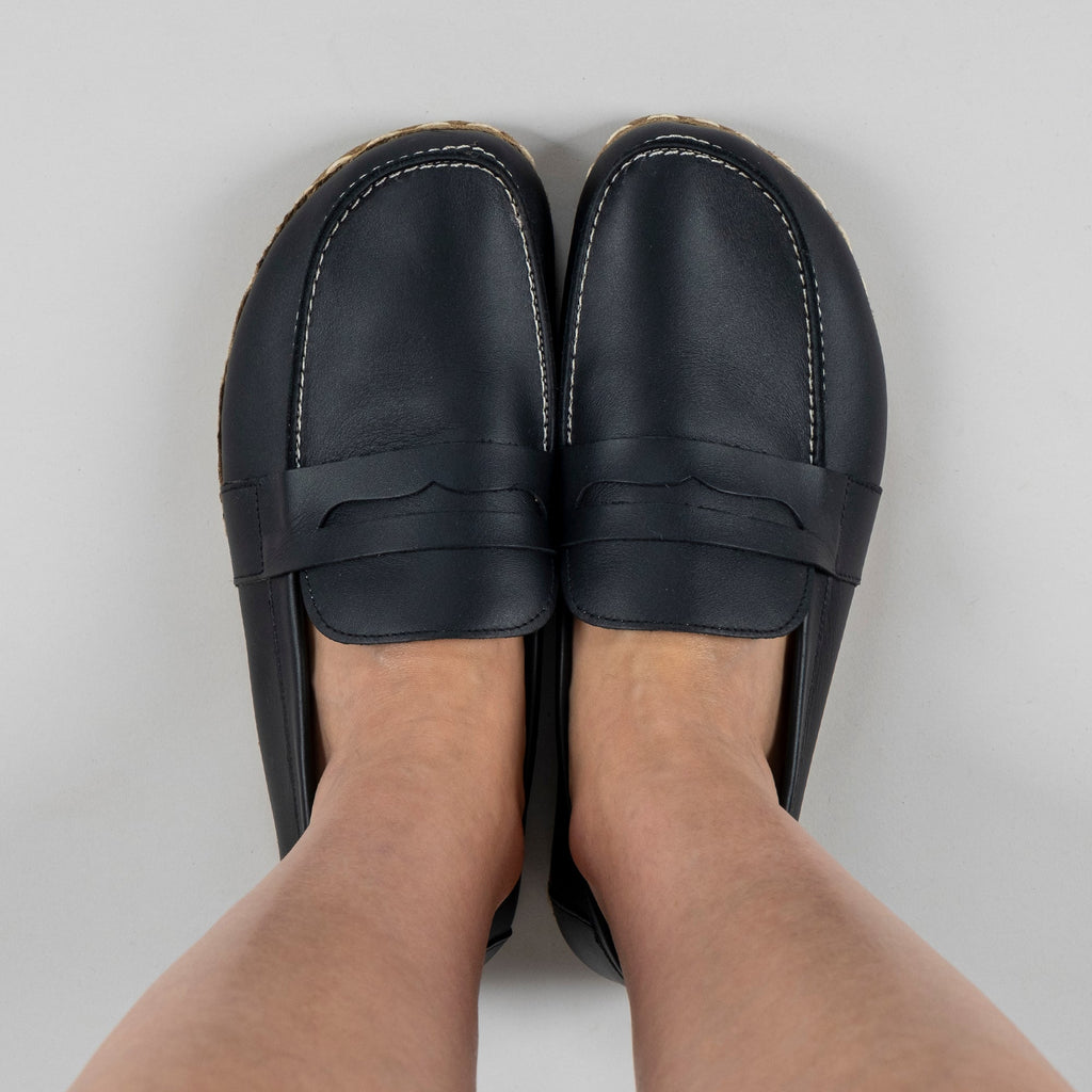 Women's Black Penny Loafers