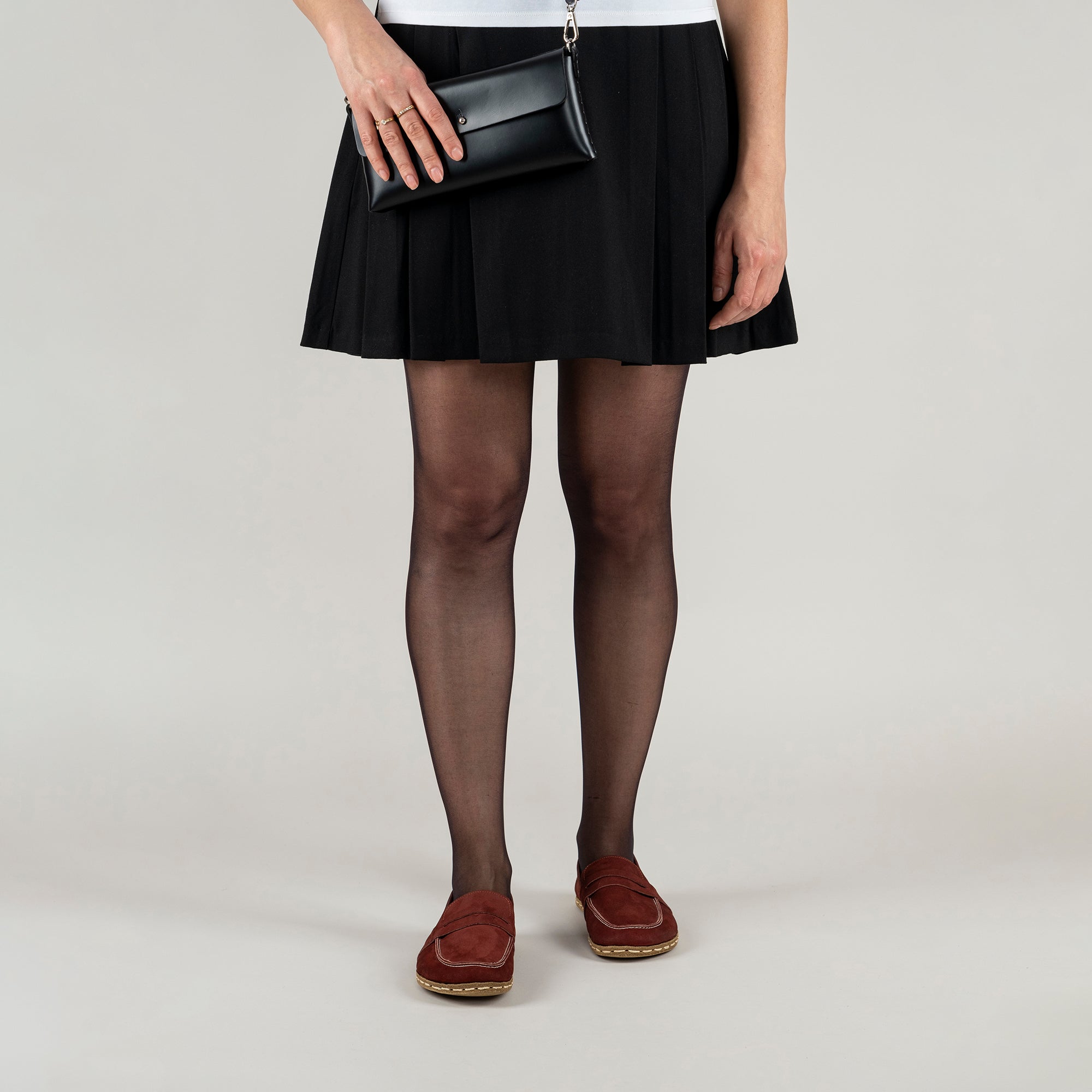 Women's Burgundy Penny Loafers