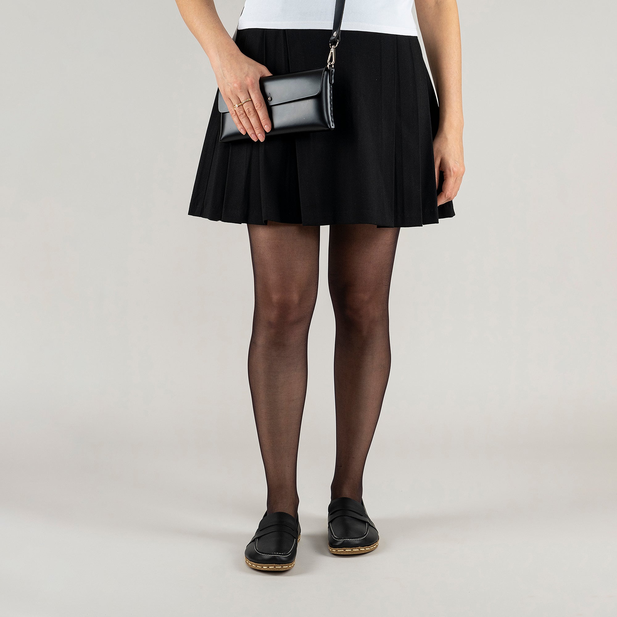 Women's Black Penny Loafers