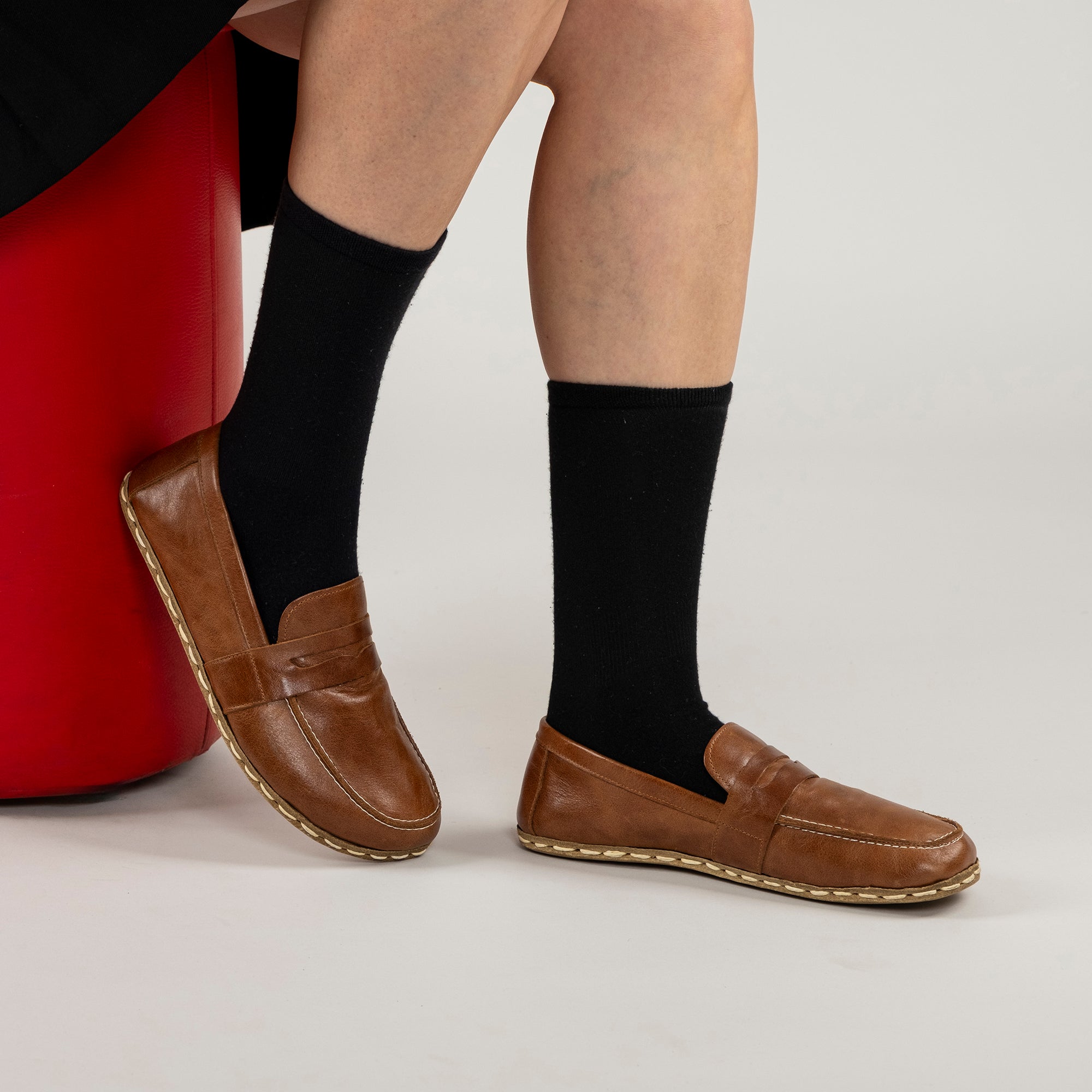 Women's Brown Penny Loafers