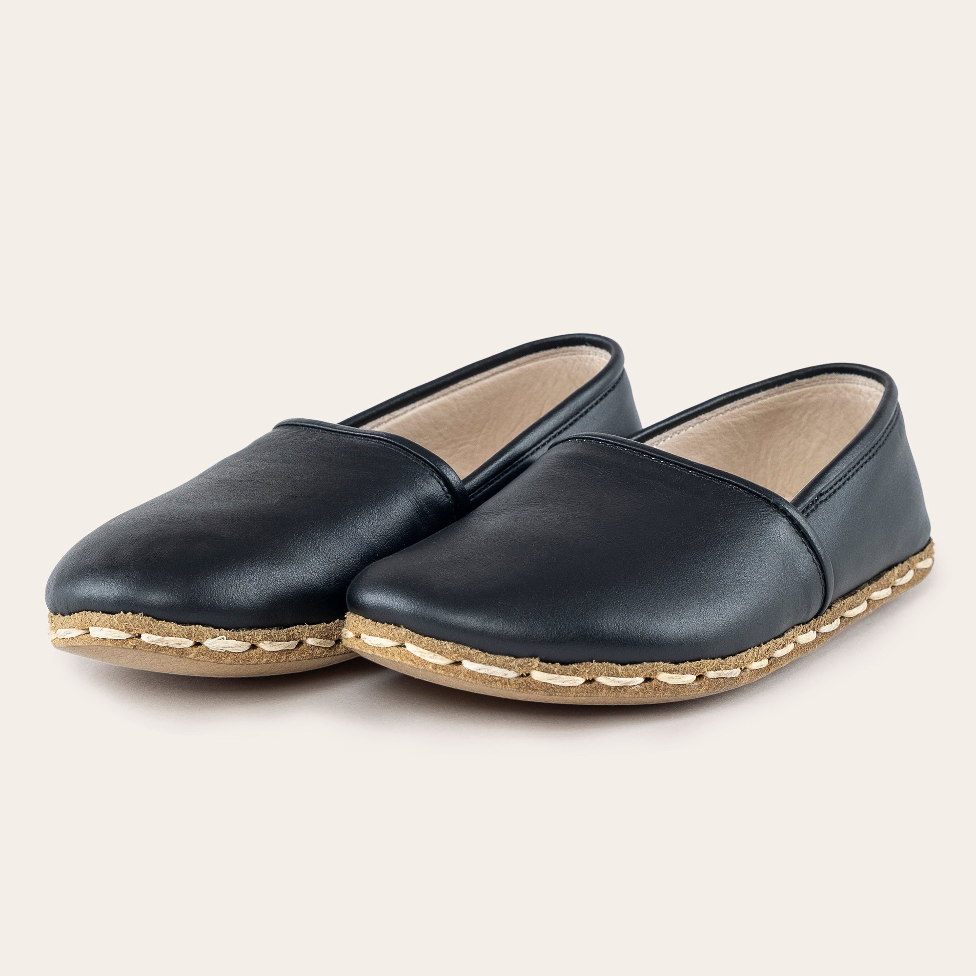 Kid's Black Barefoot Loafers