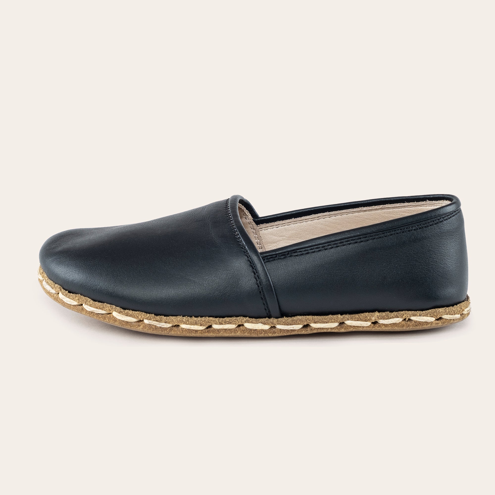 Kid's Black Barefoot Loafers