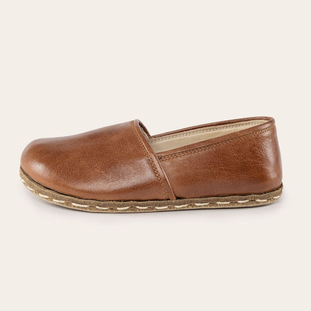 Kid's Brown Barefoot Loafers