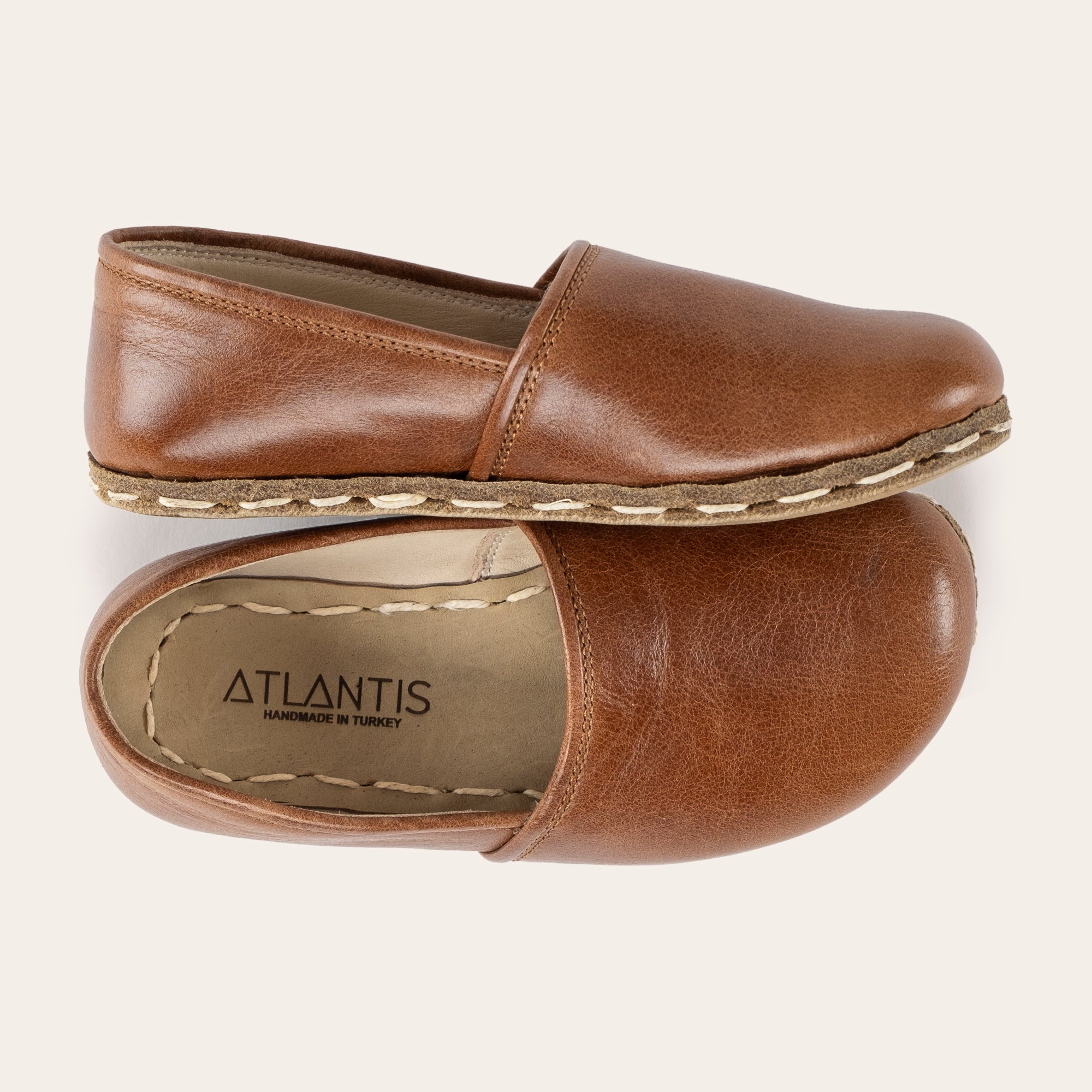 Kid's Brown Barefoot Loafers