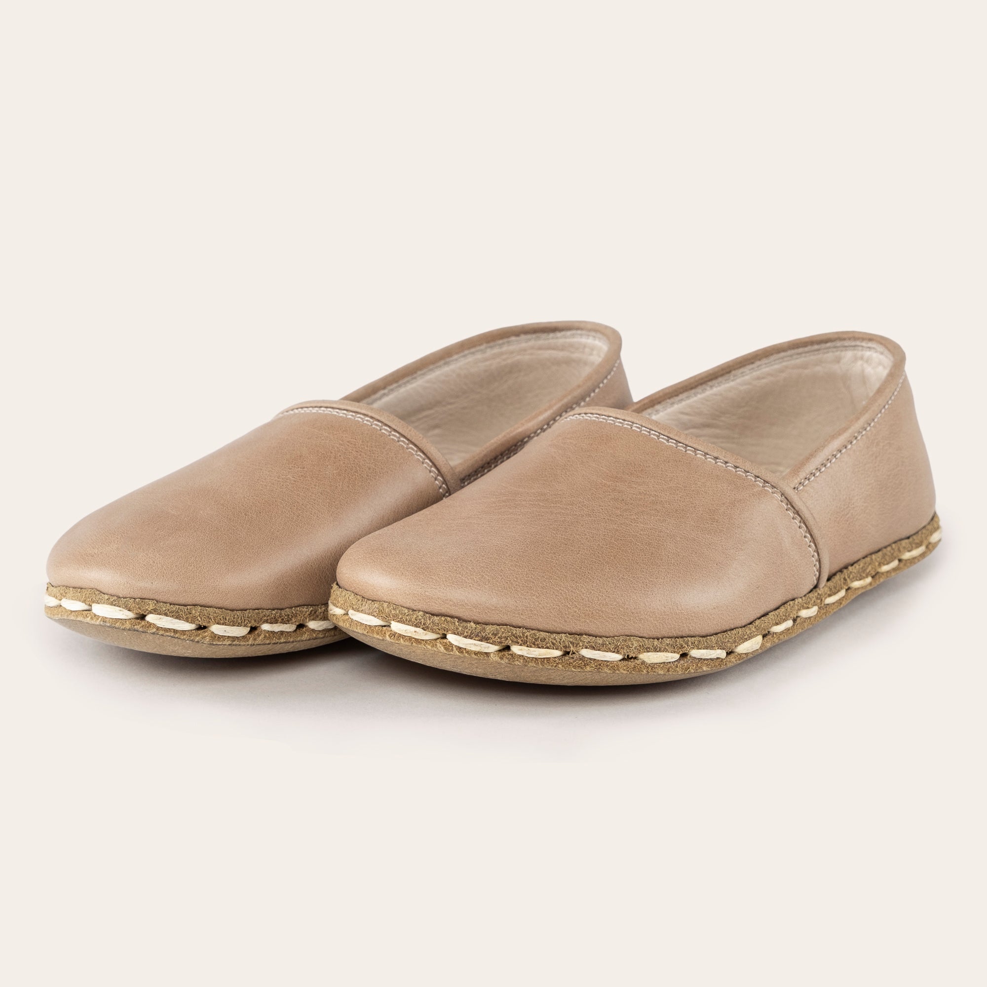 Kid's Tan Barefoot Loafers