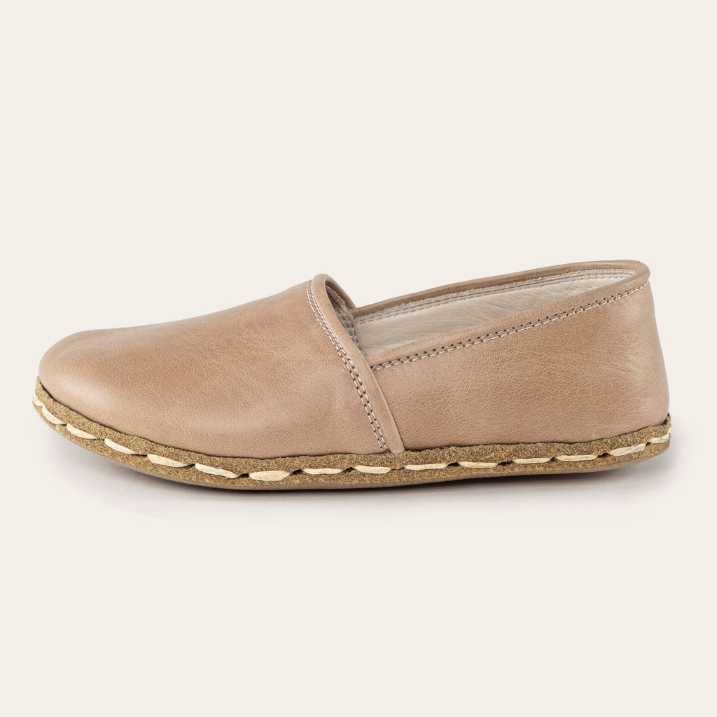 Kid's Tan Barefoot Loafers
