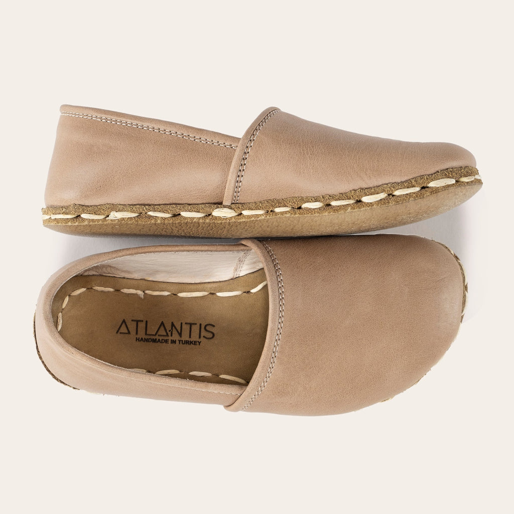 Kid's Tan Barefoot Loafers