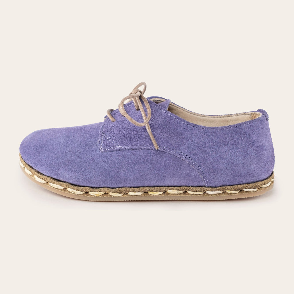 Kid's Lavender Barefoot Oxfords