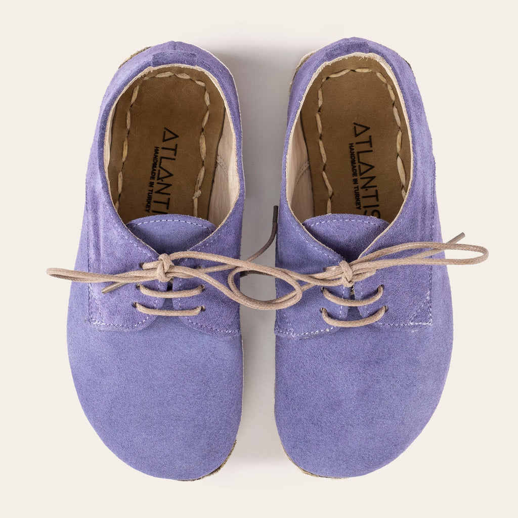 Kid's Lavender Barefoot Oxfords